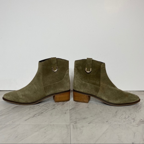 New! Cole Haan Maci Green Suede Bootie 7B - Picture 7 of 13